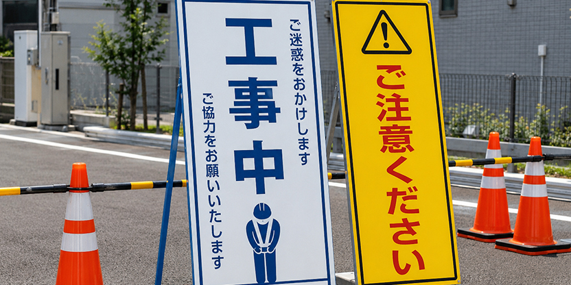 工事看板・注意看板